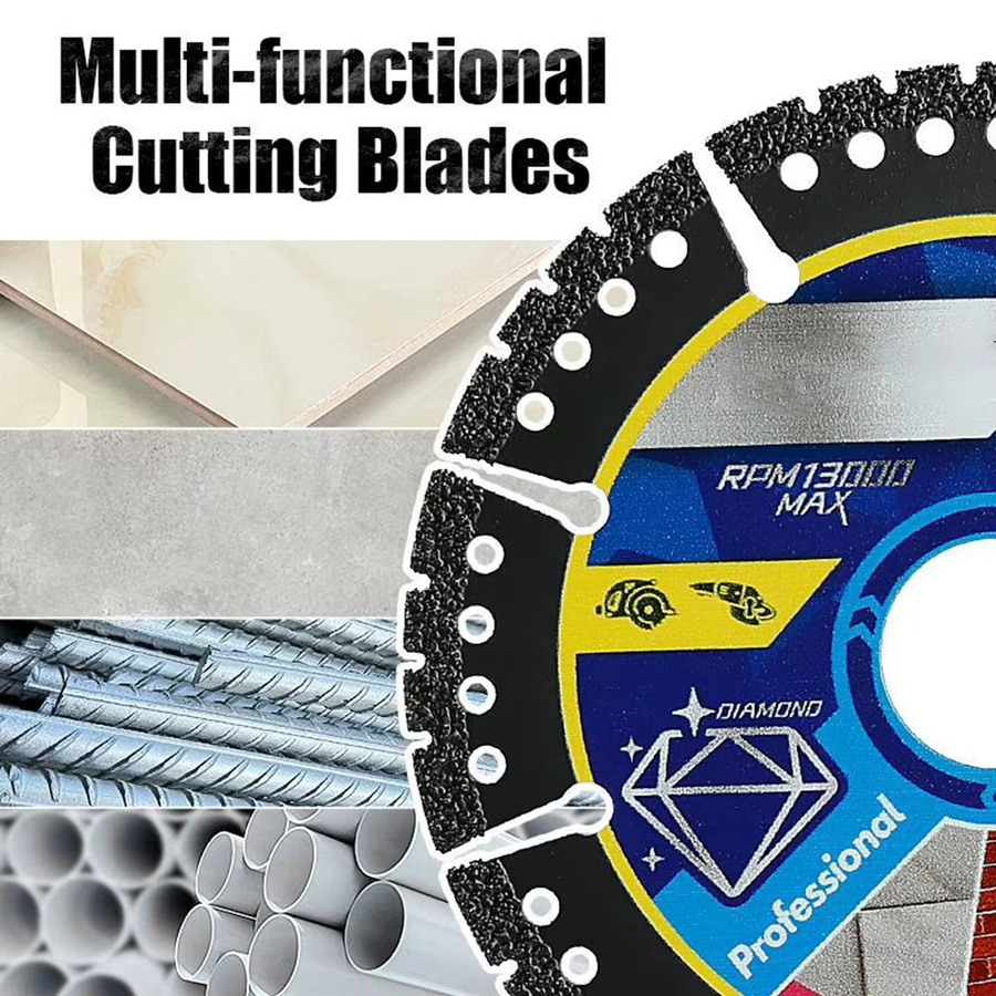 Stookits 3er-Set Multi-Material Winkelschleifer-Sägeblätter zum Trockenschneiden von Metall, Fliesen, Stein, Kunststoff, Legierungen, Gusseisen und Marmor - Bild 4