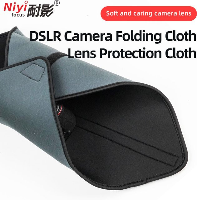 NiYi Focus Kameraobjektiv-Schutztuch Universelle Flexible Tasche für DSLR und Spiegellose Objektive Kratzfest und Staubdicht - Bild 1