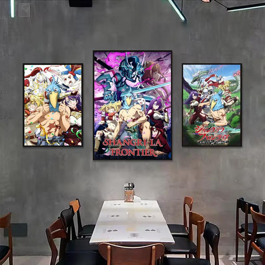 Dopudu Art Museum Anime Shangri la Frontier Poster aus Segeltuch, Mehrfarbig, Breite: 40 cm, Höhe: 60 cm - Bild 2