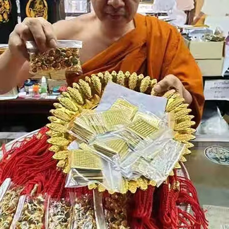 WHPHous Buddha Amulett Aufkleber mit Gold-Design für Glück und Schutz - Bild 4