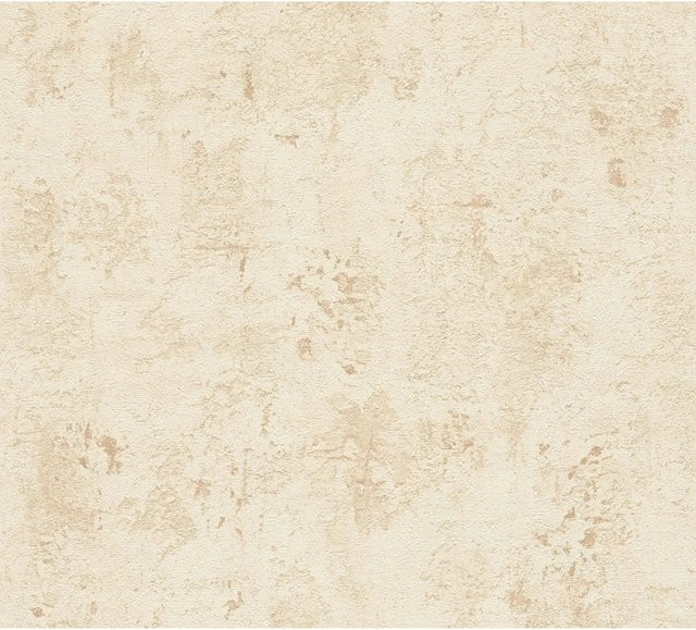 A.S. Création Vliestapete in Beige und Gelb mit abstraktem Design, Breite: 53 cm, Länge: 1005 cm - Bild 1