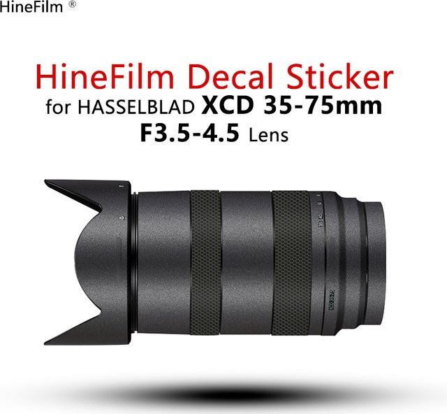 Hasselblad XCD35-75mm Objektivschutzfolie als Aufkleber in Schwarz oder Silber - Bild 1