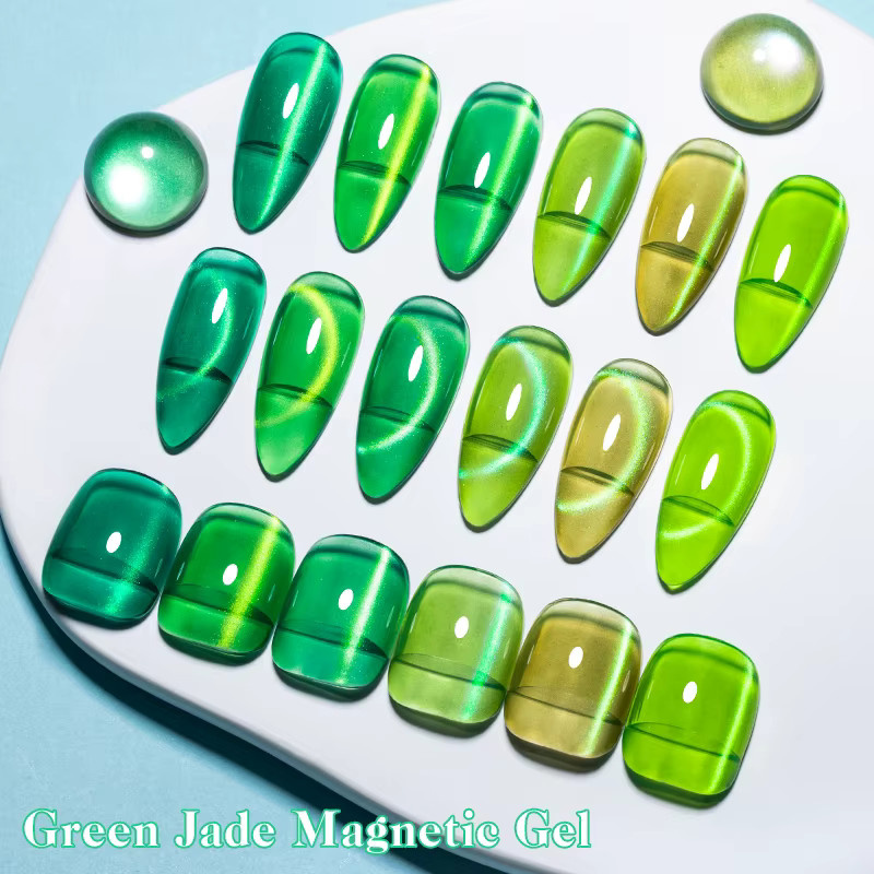 MEET ACROSS Nagellack, Grüner Jade, Gel, Glänzend - Bild 5