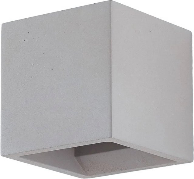 Lindby Wandleuchte Jayden Modern 1-flammig in Grau aus Alu, Gips und Ton mit G9 Fassung - Bild 1