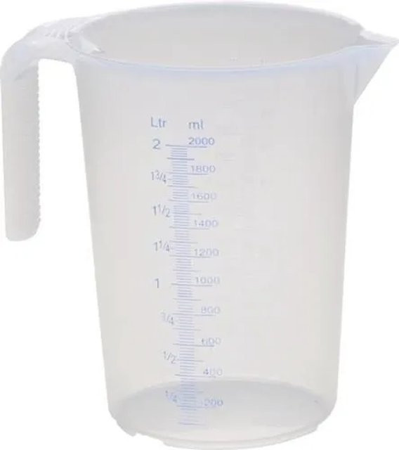Hünersdorff Messkanne aus Polypropylen in Transparent mit 2000 ml Füllmenge - Bild 1