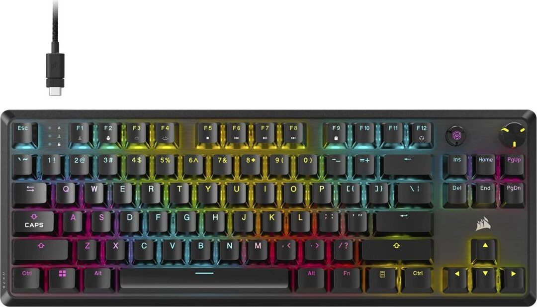 Corsair K70 CORE TKL Mechanische Tenkeyless RGB Gaming-Tastatur Schwarz - Bild 1