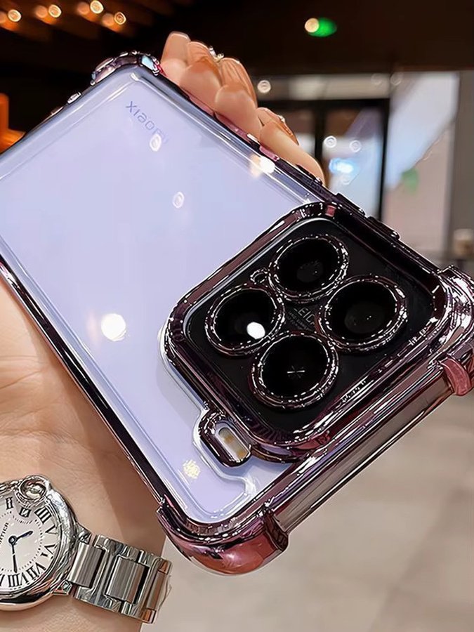 Xiaomi Poco M8 und Poco M8 Pro 5G Silikonhülle mit galvanisiertem Linsenschutz in Purple - Bild 2