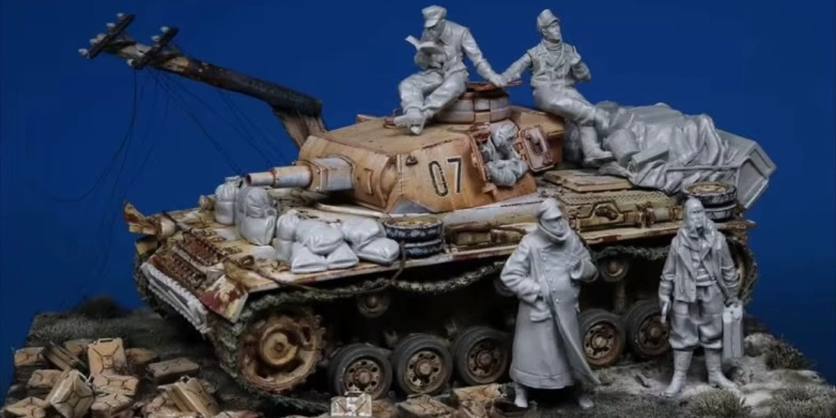 EVANOVM Panzerstapel, 1:35, Modellbausatz, Grau - Bild 2