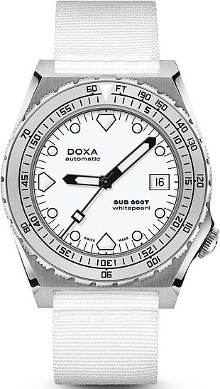 Doxa Armbanduhr SUB600T, Automatik, Edelstahl, Weiß, 40 mm, Unisex - Bild 1