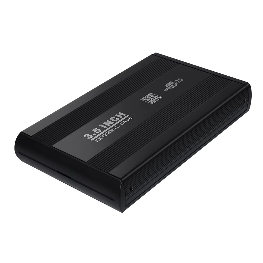 Deepartner externes 3,5 Zoll SATA Festplattengehäuse für HDD und SSD, Schwarz - Bild 2