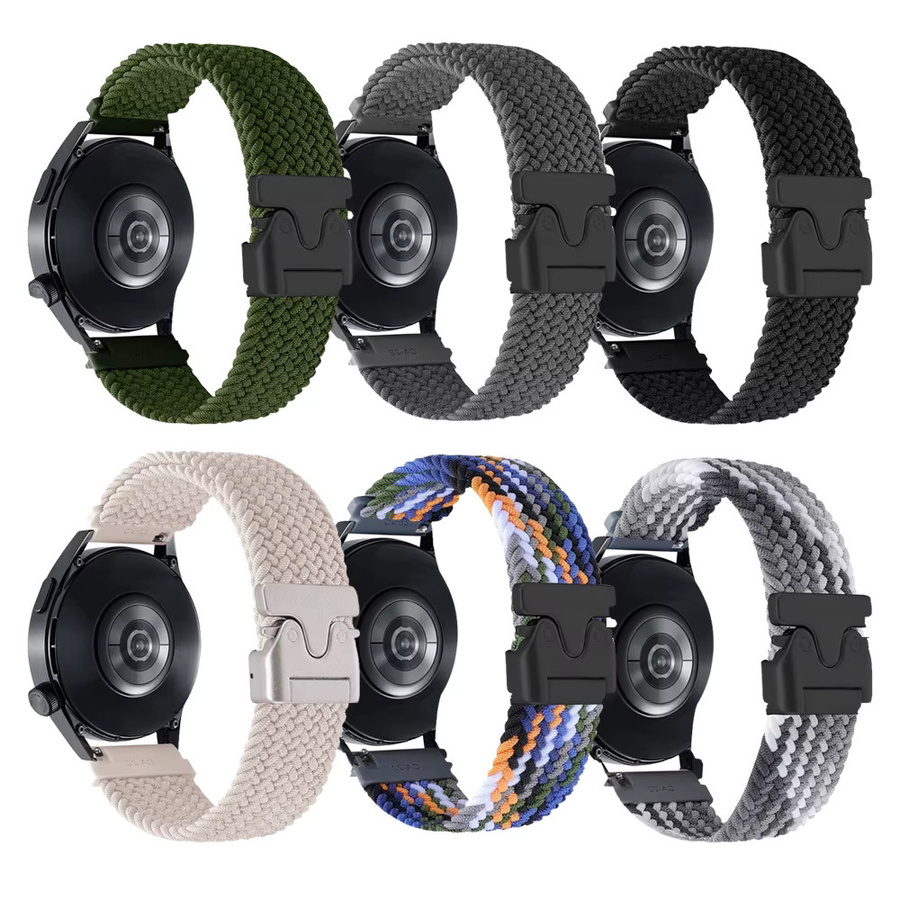 Huami Uhrenarmband Nylon geflochten, Schwarz, Unisex - Bild 5