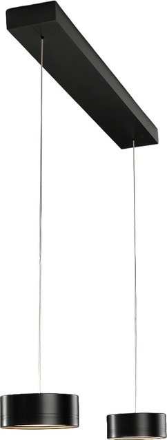 Holtkötter Favor 2052-2 LED-Pendelleuchte 2-flammig Schwarz dimmbar mit dim2warm Technologie - Bild 1