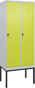 C+P Spind Classic PLUS Garderobenschrank aus Stahl mit 2 Abteilen, Höhe: 212 cm, Breite: 80 cm, Tiefe: 50 cm - Bild 1