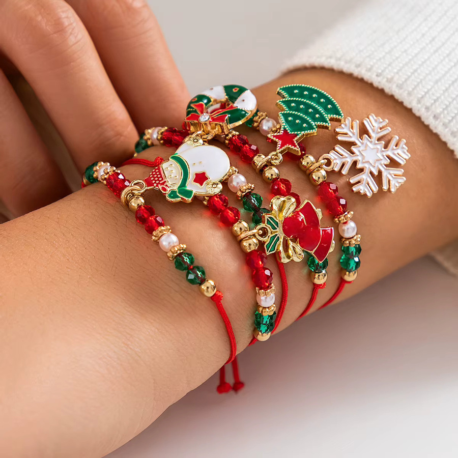 KunJoe Armband, Schneeflocke, Baum, Kristall, Perlen, Damen - Bild 2