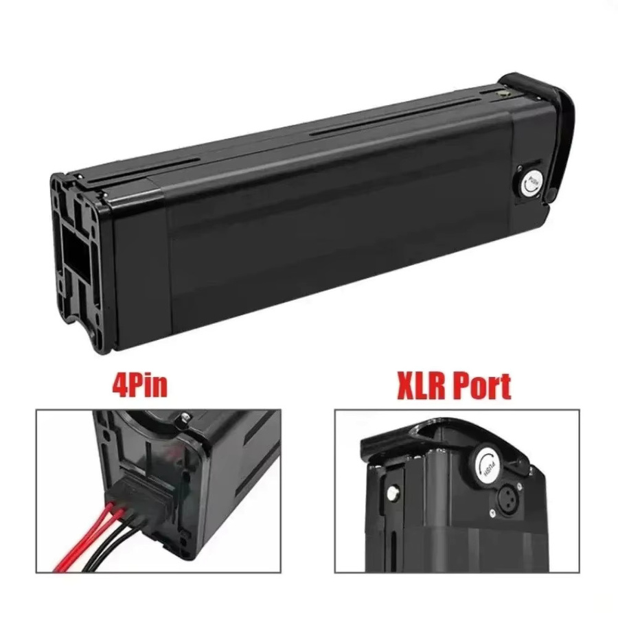Aleaivy Silverfish Li-Ionen-Akku 36V/48V 20Ah in Schwarz mit integriertem BMS, kompatibel mit 250W–1000W Bafang-Motoren für Falt-E-Bikes - Bild 4