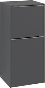 V&B Seitenschrank Subway 3.0 in Anthrazit und Grau, Wandmontage, B/T/H: 40 x 36,2 x 86 cm - Bild 1