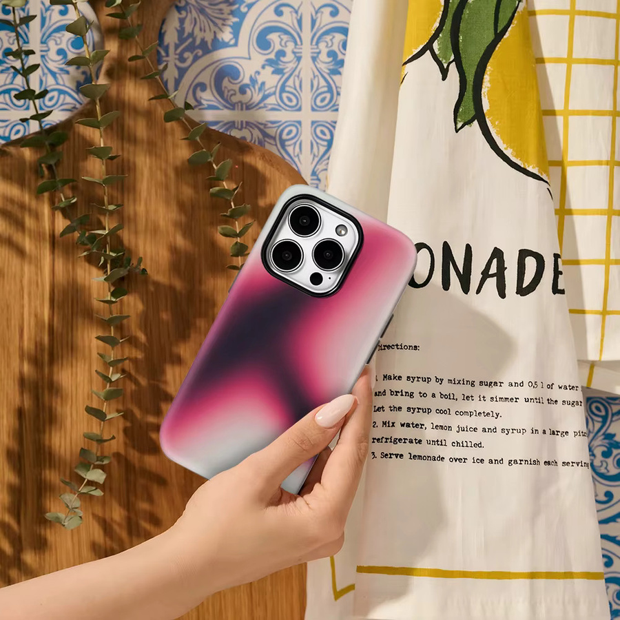 Potdemiel Handyhülle Gradient Star Soft Hues für iPhone 17 Pro Max Plus 16 15 14 13 12 11 mit doppelschichtiger Rückseite in Multicolour - Bild 4
