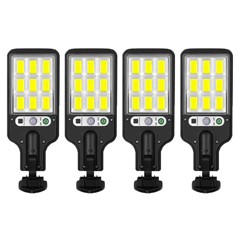 YJMP Super Lighting Solar Außenwandleuchte mit Bewegungssensor in Schwarz - Bild 3
