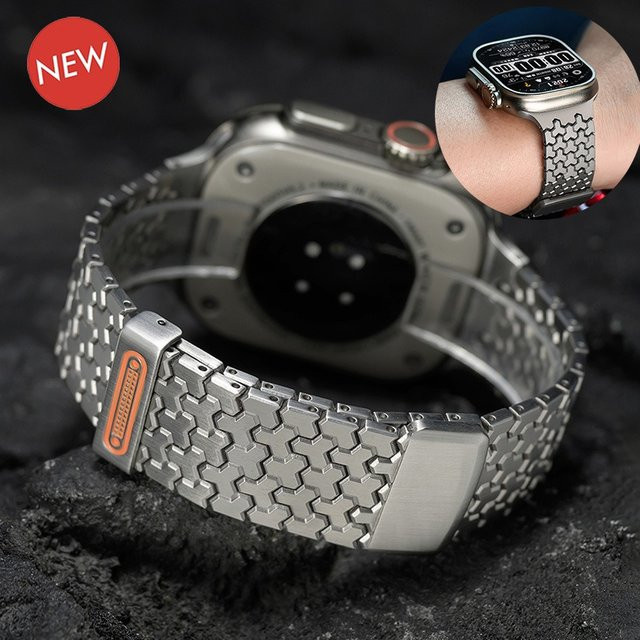 CAOWTAN Uhrenarmband Edelstahl, Silber, Unisex - Bild 1