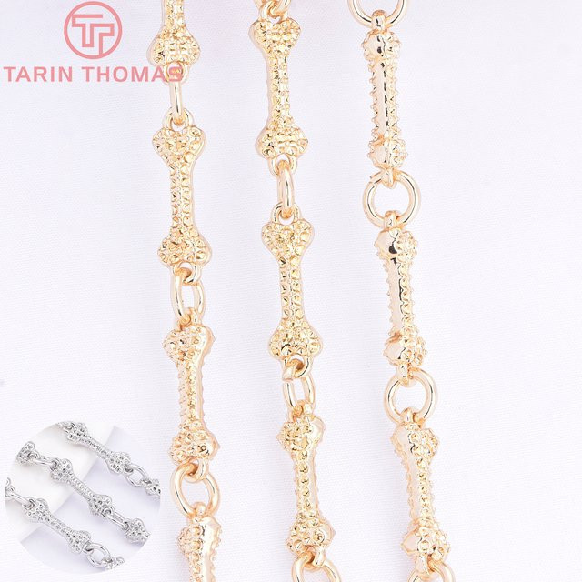 TARIN THOMAS Halskette, 1 Meter, Champagnergold Farbe, Legierung - Bild 1