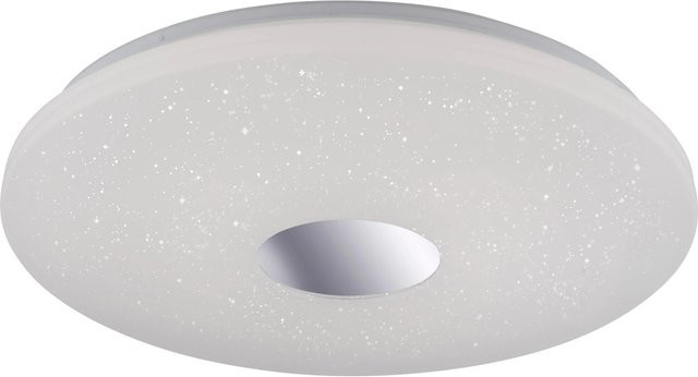 Just Light. LED-Deckenleuchte Lavinia mit Bewegungssensor und Dämmerungssensor, Chrom, Durchmesser: 59 cm - Bild 1