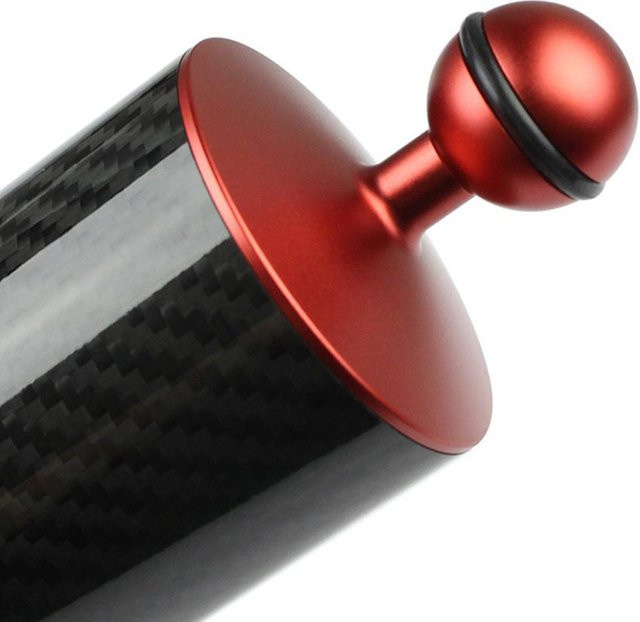 ZuiyouPet 10-Zoll Unterwasser-Auftriebsarm aus Carbon mit Widerstand für Tauchfotografie-Systeme in Schwarz, Blau oder Rot - Bild 1