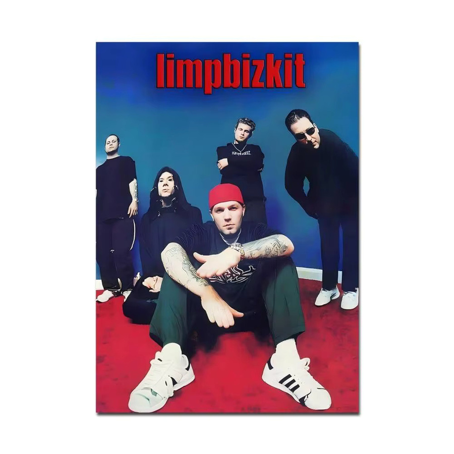 Limp B-Bizkit Film-Poster als Retro-Kraftpapier-Aufkleber für deine ästhetische Wanddekoration in Mehrfarben - Bild 6