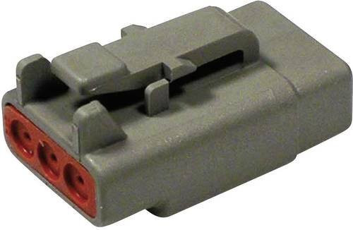 TE Connectivity DTM 06-3 S Rundstecker Stecker, gerade, 3 Polzahl, grau - Bild 1