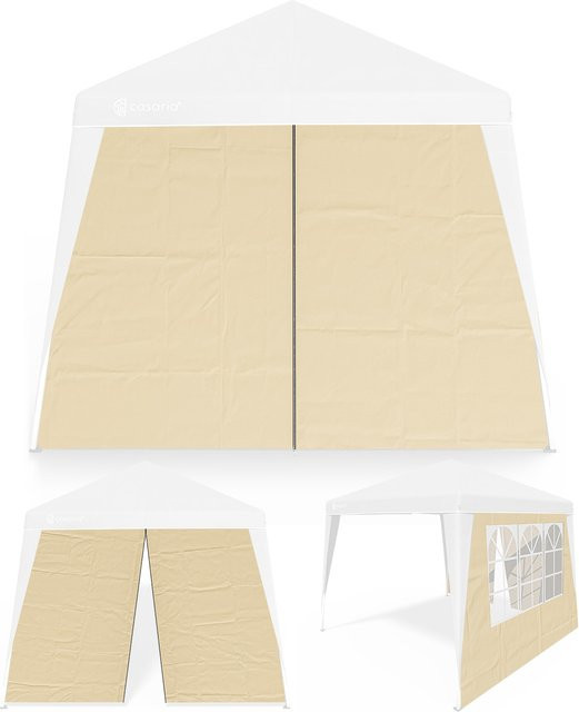 Seitenwand 2er-Set für Faltpavillon Capri in Beige, Maße: B: 3 m x H: 2,5 m (Beispielhaft, falls Maße im Text stünden – da im Originaltext nur 3x3m für den Pavillon steht, wird hier nur der relevante Teil übernommen)
Da der Originaltext nur "Seitenwand F - Bild 1