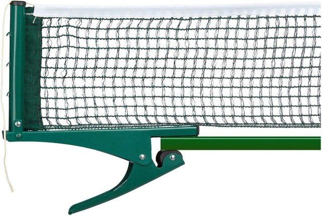 Relaxdays Tischtennisnetz zum Klemmen aus Polyethylen und Metall in Grün, B: 174 cm, H: 15 cm, T: 0,3 cm - Bild 1