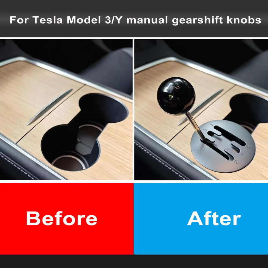 VEAROERY Schalthebel-Spielzeug, Tesla Model 3 Y Mittelkonsolen-Dekoration - Bild 3