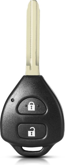 KEYYOU 10er Set Ersatz Gehäuse für Auto Fernbedienung Schlüssel Shell in Schwarz für Toyota Camry Avalon Corolla Matrix RAV4 Venza Yaris mit 2/3/4 Tasten - Bild 1