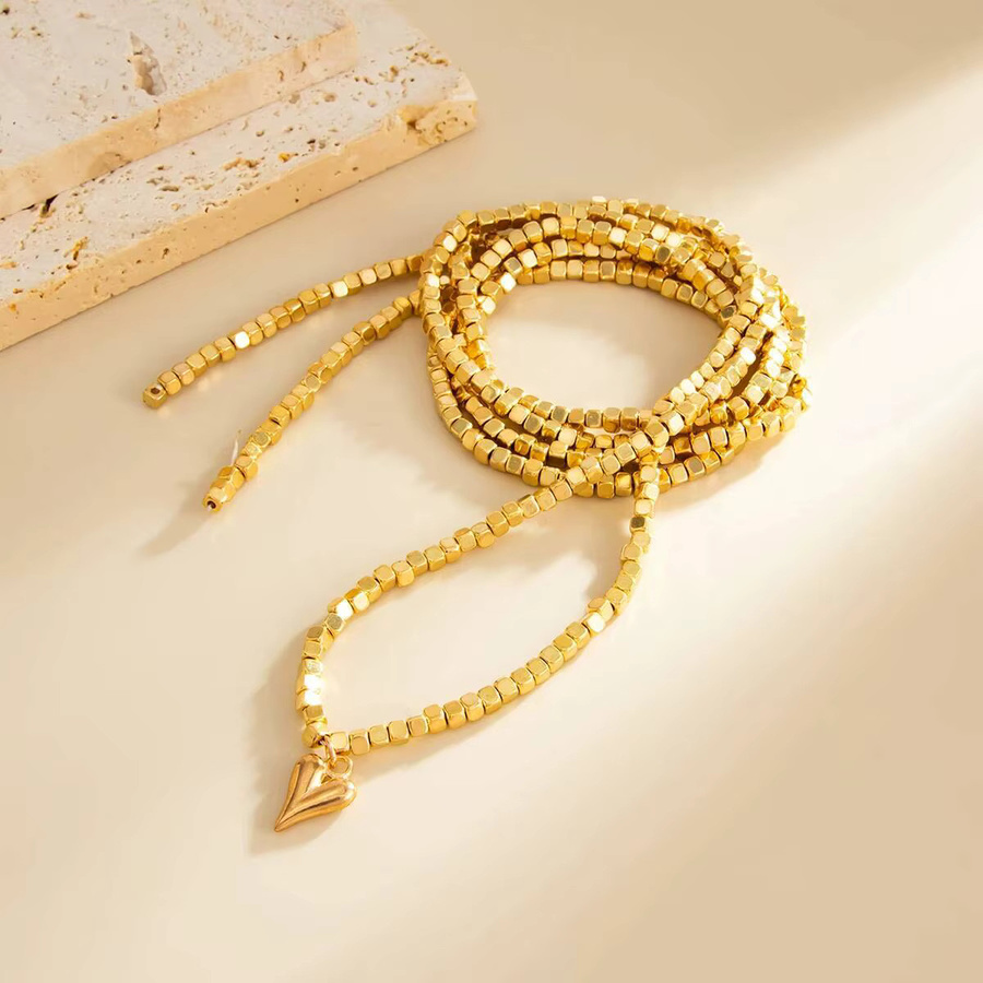 Salircon Halskette, Herz Anhänger, Perle, Gold, Damen - Bild 2