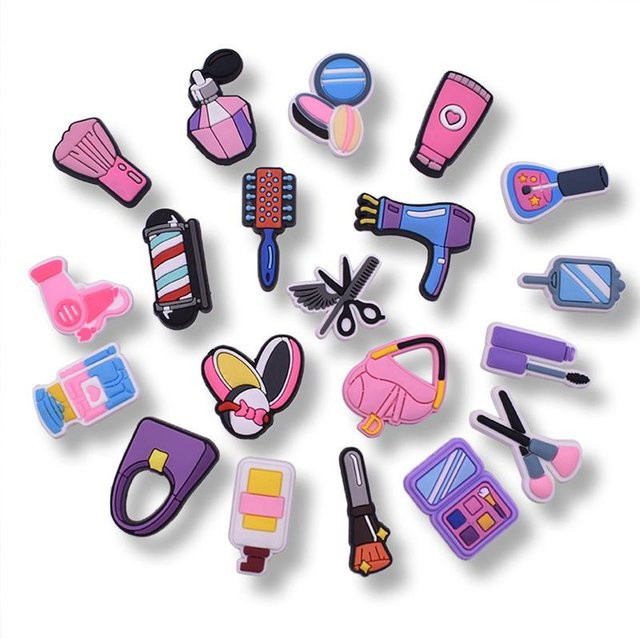 Dr.k Schuhanhänger, Make-up-Zubehör, PVC, pink, 22 Stück - Bild 1