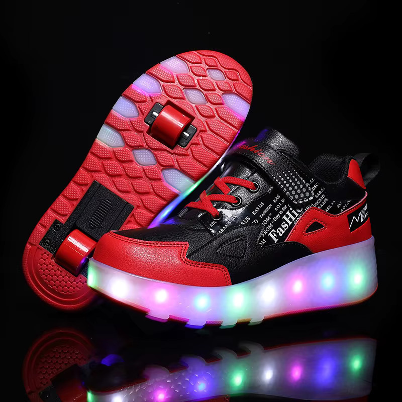 iFareem Kinder-Rollschuhe, mit LED, zwei Rädern, Outdoor-Sportschuhe - Bild 3