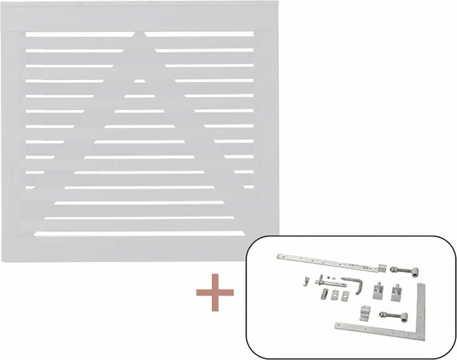 Plus Einzeltor Osaka aus Nadelholz in Weiß, Breite: 100 cm, Höhe: 93 cm - Bild 1