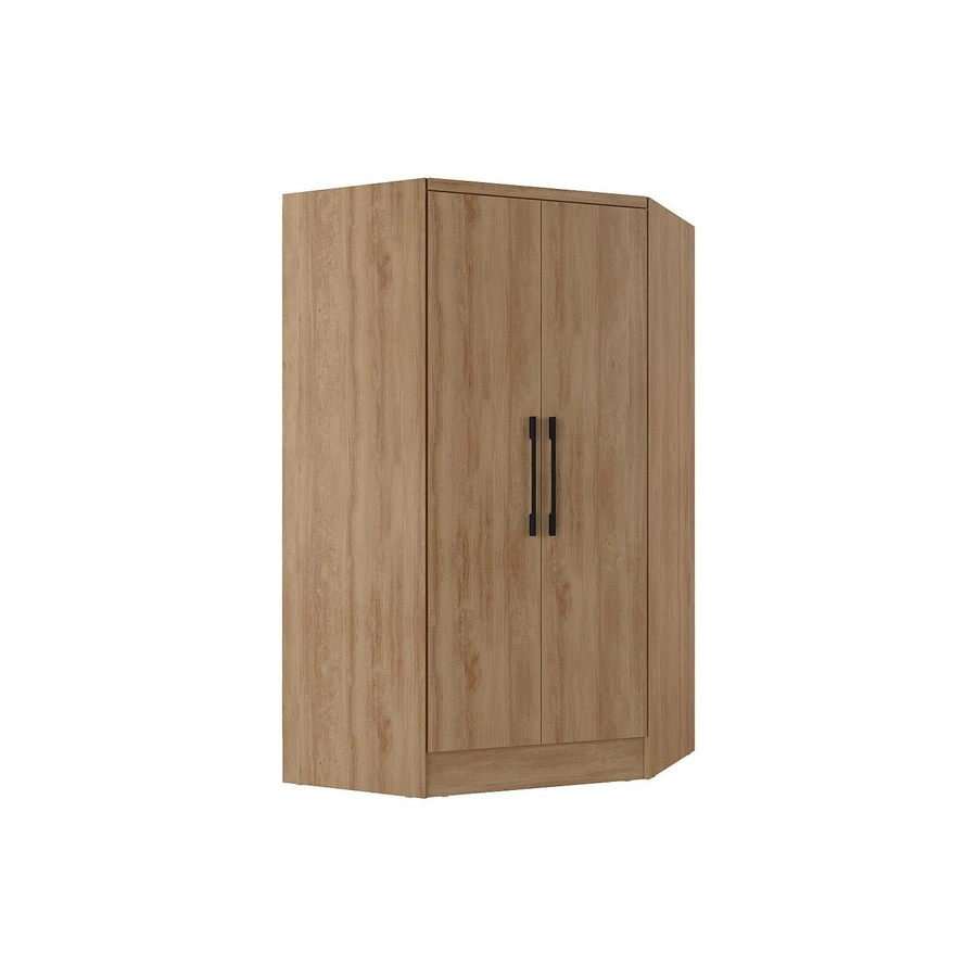 Vente-unique Kleiderschrank Aurali Eckschrank für dein Schlafzimmer in Naturfarben Hell (Beige/Braun), Breite: 101,5 cm - Bild 2