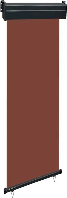 Furnicato Balkon-Seitenmarkise aus Polyester in Braun, B: 65 cm, H: 250 cm - Bild 1