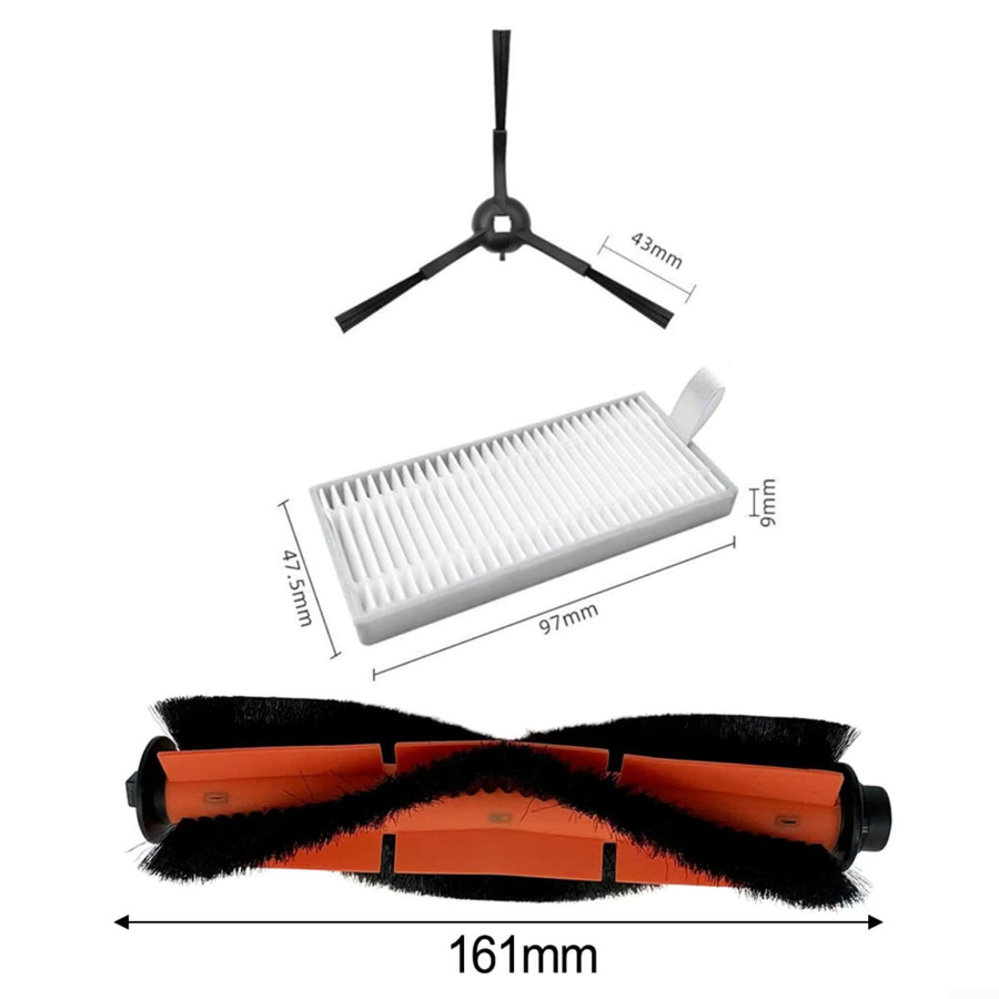 Filter und Mopp Zubehör für Dreame Mova M1, Trouver M1, ROPO Laser Slim und Kewbily DL30 Pro aus Kunststoff - Bild 3