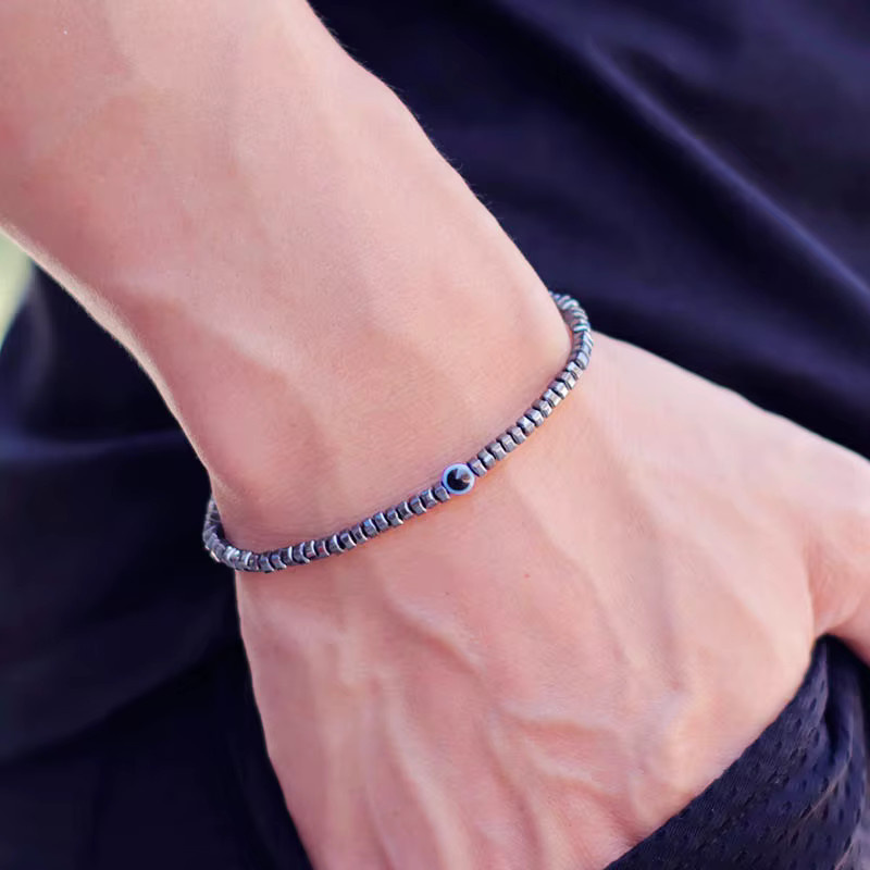 Noter Armband, Hämatit, Schwarz, Herren - Bild 3