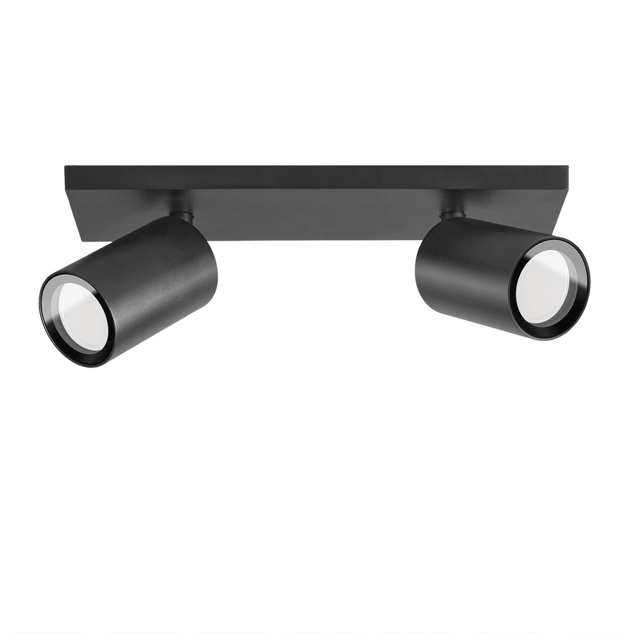 Luxvenum Deckenleuchte SIGNATURE 2-flammig in Schwarz oder Weiß, dimmbar, IP44, mit Milchglas und LED-Leuchtmitteln - Bild 1