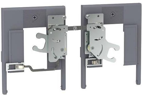 Hager HXW165H Link Interlock Kit 3-polig Verriegelungsset in Grau - Bild 1