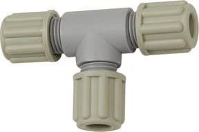 Riegler T-Schlauchverbindung aus PA für Schläuche mit 9/12 mm Durchmesser - Bild 1