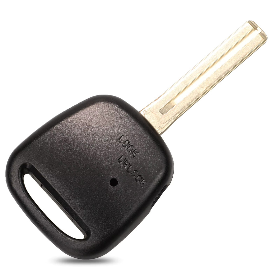 Jingyuqin 10er Set Remote Key Shell für Toyota Mark Carina Estima Harrier Previa Corolla Celica in Schwarz mit Toy43/Toy48 Klinge - Bild 3
