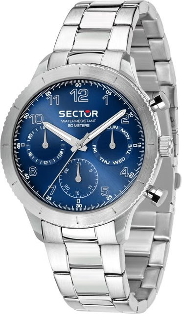 Sector Armbanduhr Edelstahl, Quarz, Blau, 41 mm, Herren - Bild 1