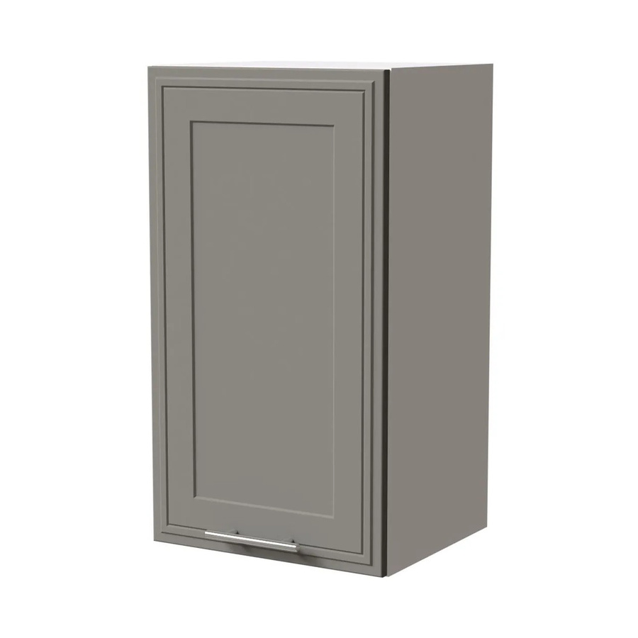 Feldmann-Wohnen Hängeschrank Salo W2/40 Küchenschrank Weiß und Staubgrau Matt B/T/H: 40 x 32,5 x 72 cm - Bild 2