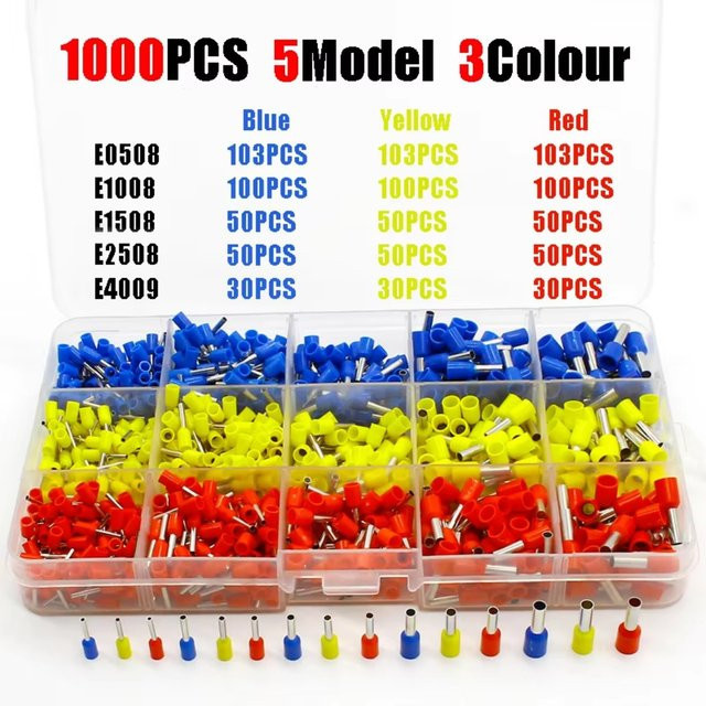 ELECAPITAL Klemmenblock-Kombination aus kaltgepresstem Material, 1000 Stück in 5 Modellen und 3 Farben - Bild 1