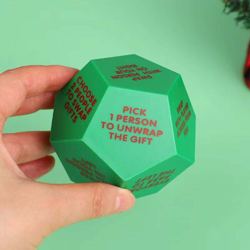 ZQNYCY Weihnachtsspiel Würfel, Familienspiel, 1/2 Stücke, 12-seitig - Bild 5