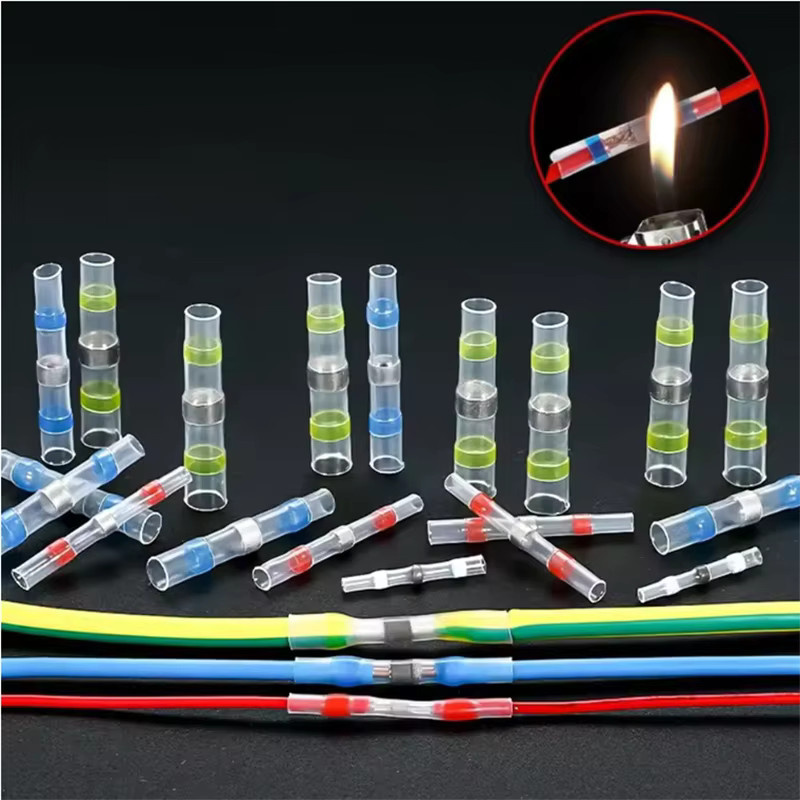 AOKIN Wasserdichte Schrumpfverbinder aus verzinntem Kupfer mit Lötring, weiße Kabelverbinder Set - Bild 2