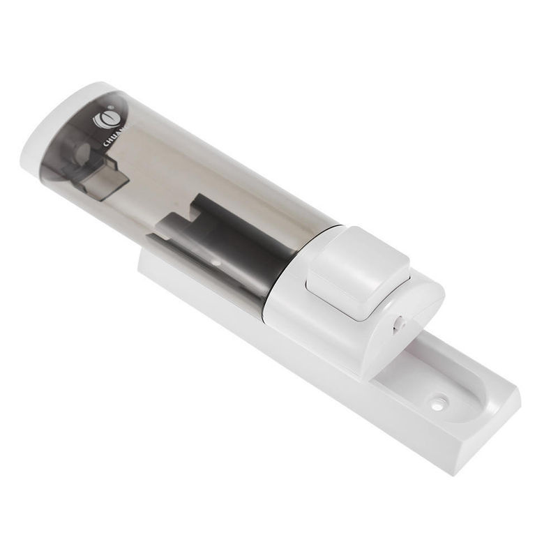 CHUANGDIAN Manueller Wand-Handseifenspender mit Pumpe für flüssiges Shampoo und Duschgel, Weiß - Bild 8